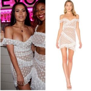 MAJORELLE‎ Bandit Polka Dot Lace Mesh Dress Small